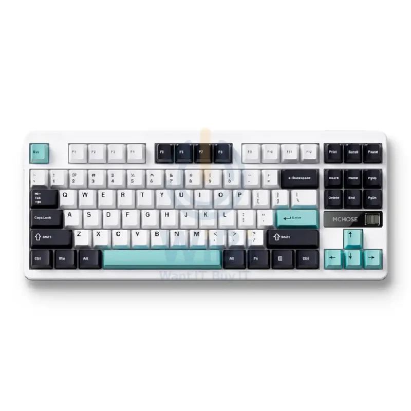 MCHOSE G87 Wireless Mechanical Keyboard - 10,000mAh / Wireless - Cyan Blue
