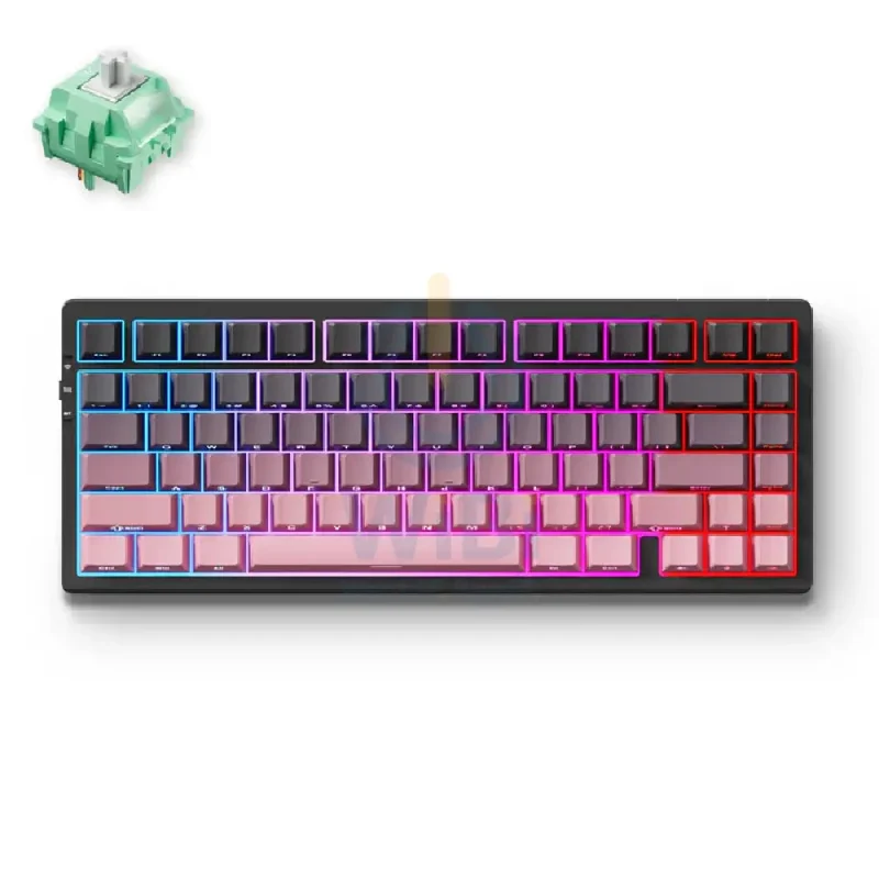 MCHOSE G75 Pro Gaming Mechanical Keyboard - 8000mAh / Wireless / Black Pink