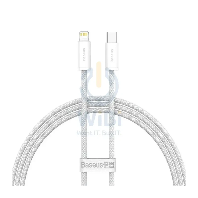 Baseus Dynamic Series Fast Charging Data Cable - 1M / USB-C / Lightning / 20W / White