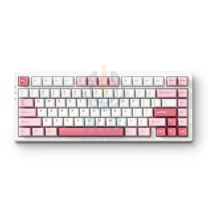 MCHOSE G75 Pro Gaming Mechanical Keyboard - 8000mAh / Wireless / White Pink