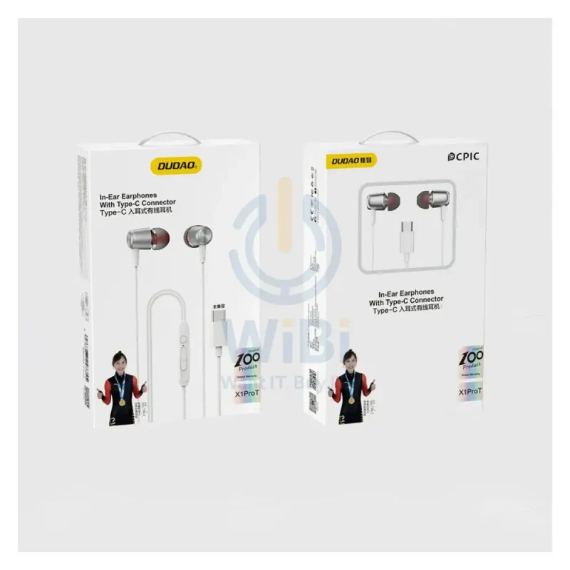DUDAO X1PROT Earphone - USB-C / Wired / White