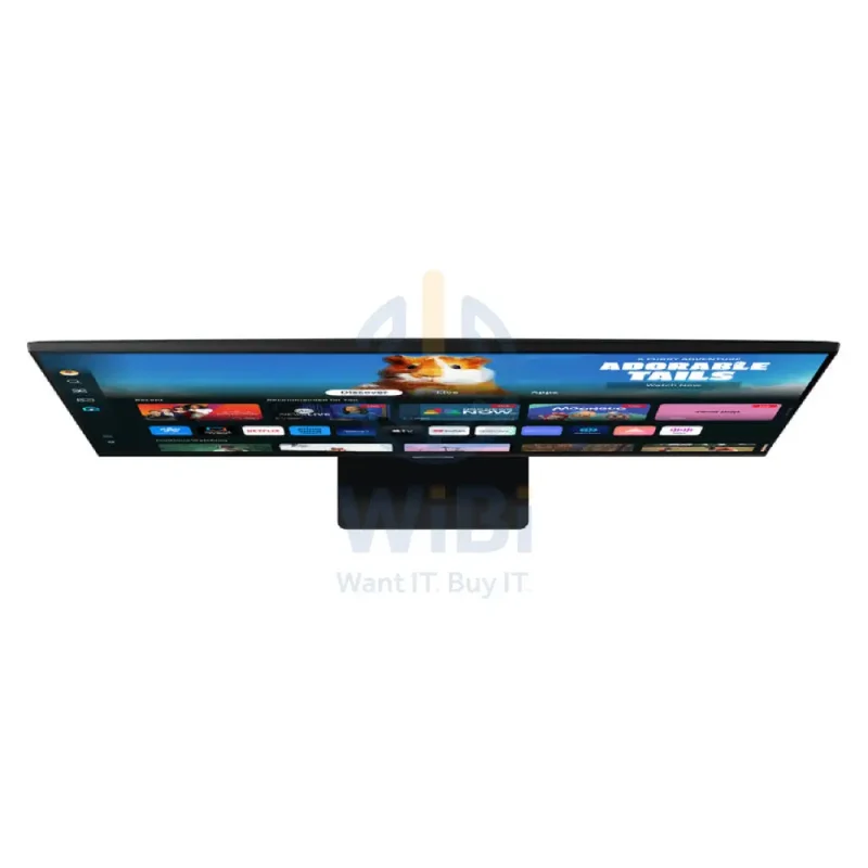 شاشة سامسونج M50D الذكية، مقاس 27 بوصة، لوحة VA، بدقة FHD، زمن استجابة 4 مللي ثانية، HDMI/يو إس بي/بلوتوث/واي فاي، باللون الأسود