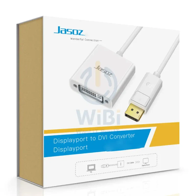 محول جاسوز G112 من ديسبلاي بورت إلى DVI، باللون الأبيض