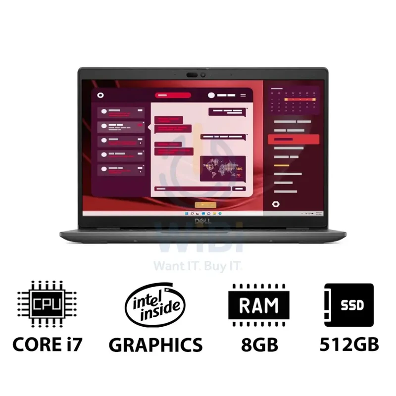 Dell Latitude 3450 - 14.0" FHD / i7 / 8GB / 512GB (NVMe M.2 SSD) / DOS (Without OS) / 1YW - Laptop
