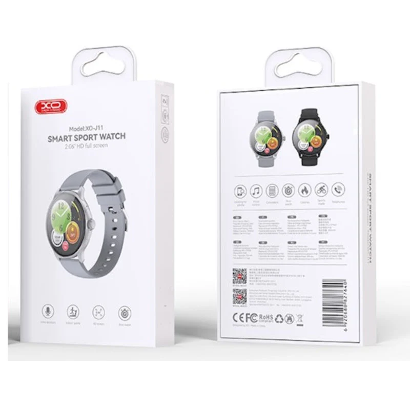 XO J11 Amoled Smart Watch - 2.06-inch / silver