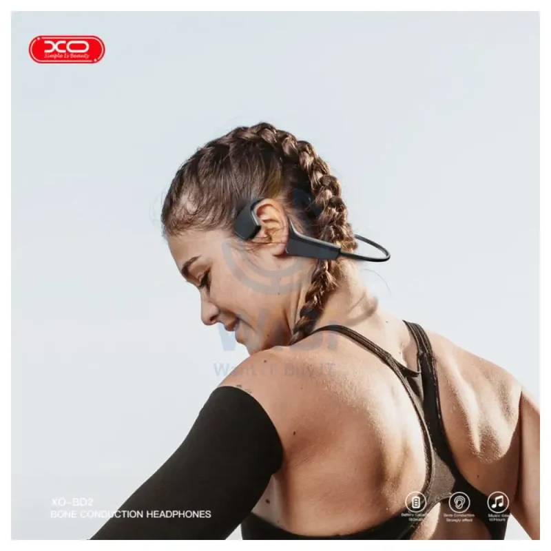 XO XO-BD2 Deep Light Bone Conduction Bluetooth Headset - Orange