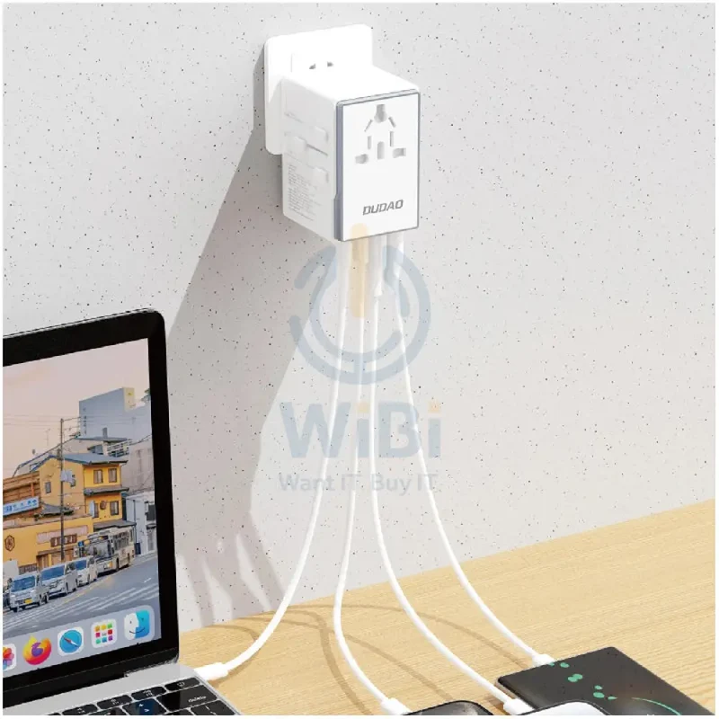 DUDAO A65 PRO Travel Adapter - 65W / White