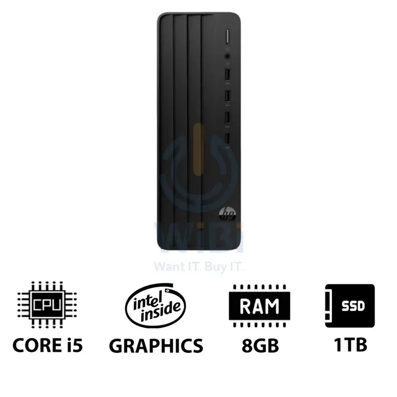 HP Pro 290 G9 (SFF) - i5 / 8GB / 1TB (NVMe M.2 SSD) / DOS (Without OS) / 1YW - Desktop