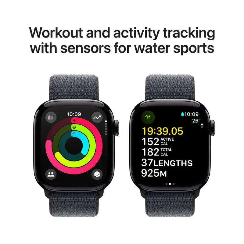 Apple Watch Series 10 with Sport Loop - LTPO OLED / 64GB / 46mm / Bluetooth / Wi-Fi / Jet Black