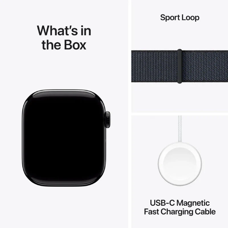 Apple Watch Series 10 with Sport Loop - LTPO OLED / 64GB / 46mm / Bluetooth / Wi-Fi / Jet Black