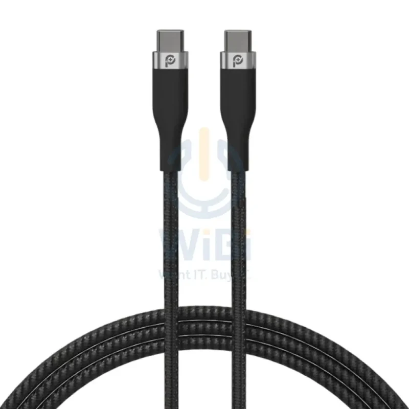 PowerO+ Rapid Pro Premium Braided Cable - 60W / 1.2 Meter / Type-C / Black
