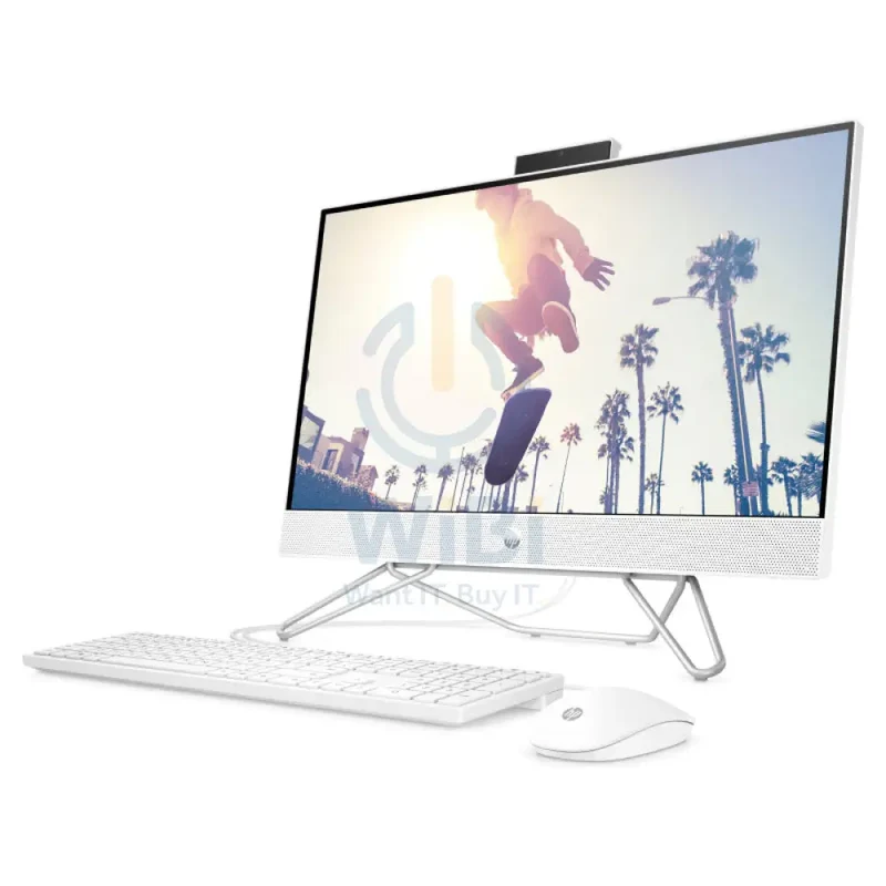 HP 24-CB1339NE AIO PC - i5 / 64GB / 512GB (NVMe M.2 SSD) / 23.8" FHD Non-Touch / DOS (Without OS) / 1YW / Starry White - Desktop