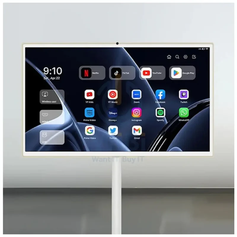 ENGAGE Android Rotating Touch Screen with Built-In Camera - 32" / 128GB / 8GB / 4G / USB-A / Wi-Fi / HDMI