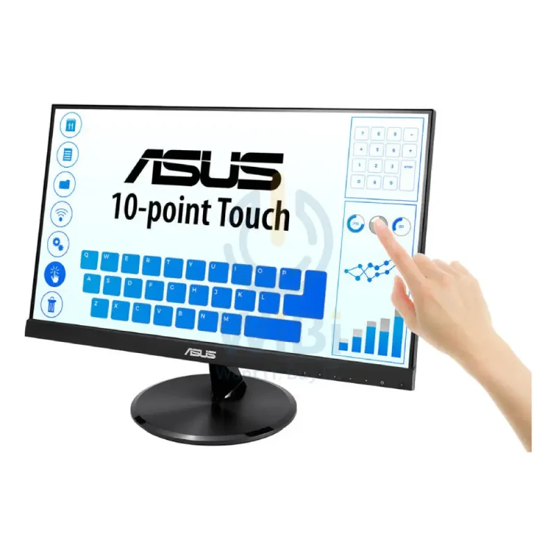 شاشة لمس أسوس VT229H - حجم 21.5 بوصة FHD باللمس / 5 مللي ثانية / 60 هرتز / HDMI / VGA / ضمان 3 سنوات