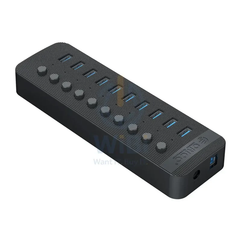 ORICO Multi-Port Hub With Individual Switches - 10-Ports / Black