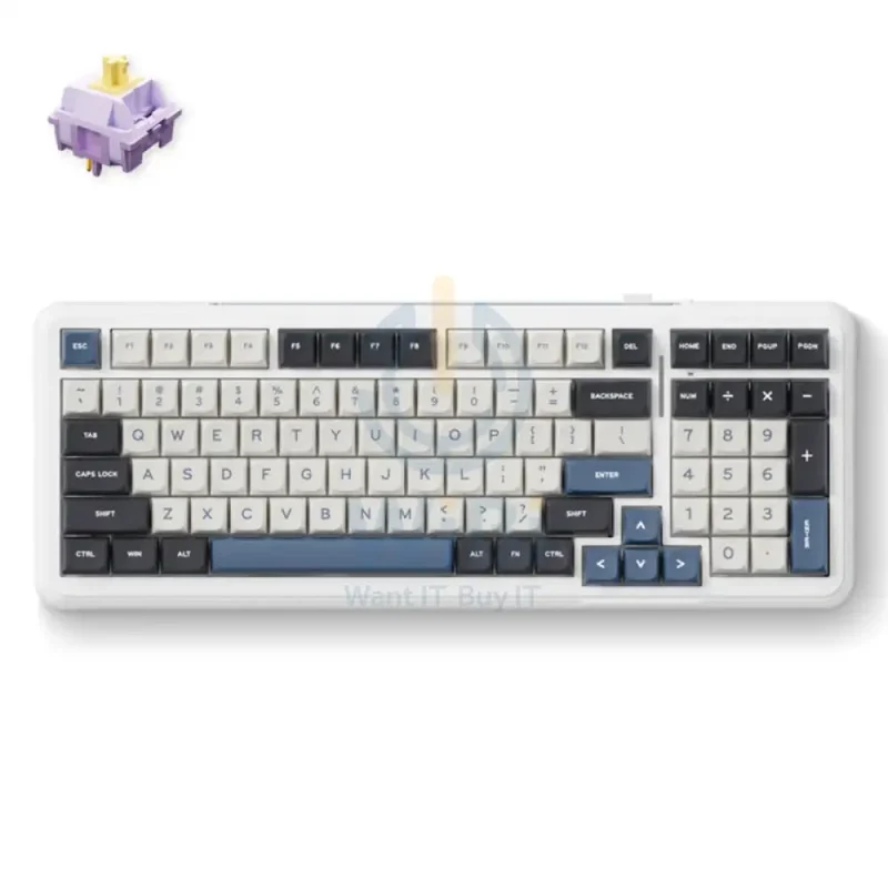 MCHOSE K99 Wireless Gasket Mount Mechanical Keyboard - 6000mAh / Wireless - Navy Blue