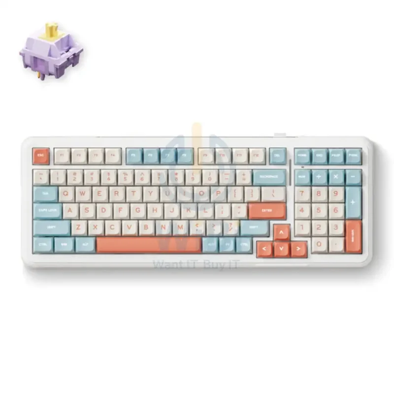 MCHOSE K99 Wireless Gasket Mount Mechanical Keyboard - 6000mAh / Wireless - Horizon Orange
