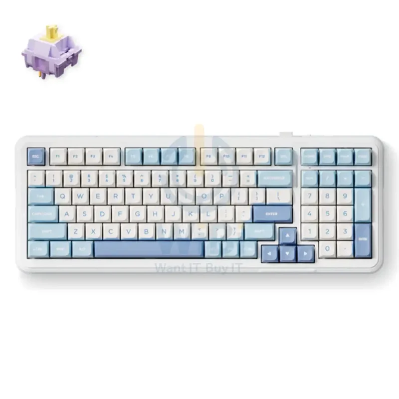 MCHOSE K99 Wireless Gasket Mount Mechanical Keyboard - 6000mAh / Wireless - Sky Blue