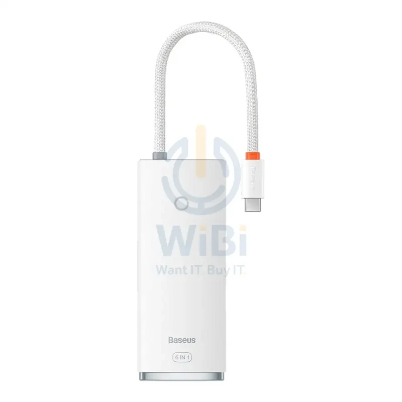 Baseus Lite Series 6-in-1 HUB Docking Station - White