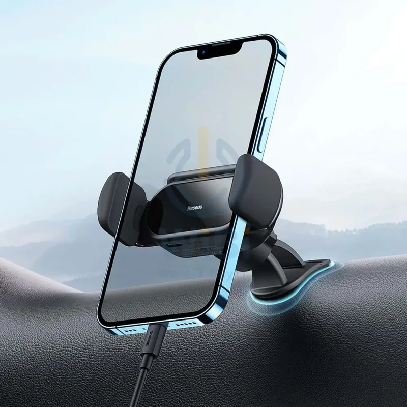 Baseus Steel Cannon Pro Solar Electric Car Mount - Black