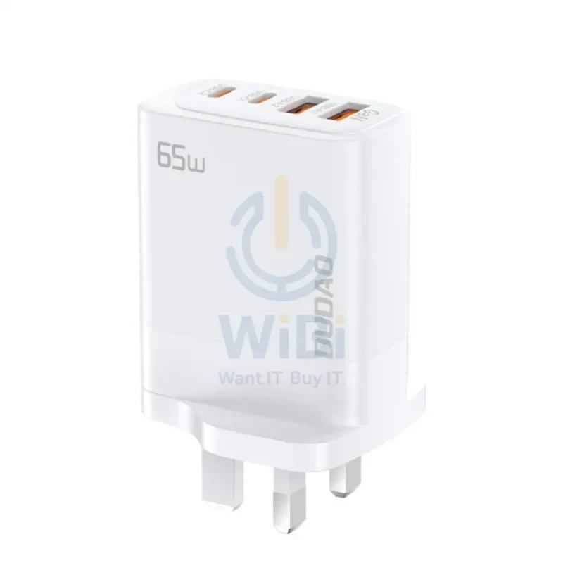 DUDAO A65UK GAN PD Fast Charger - 65W / White