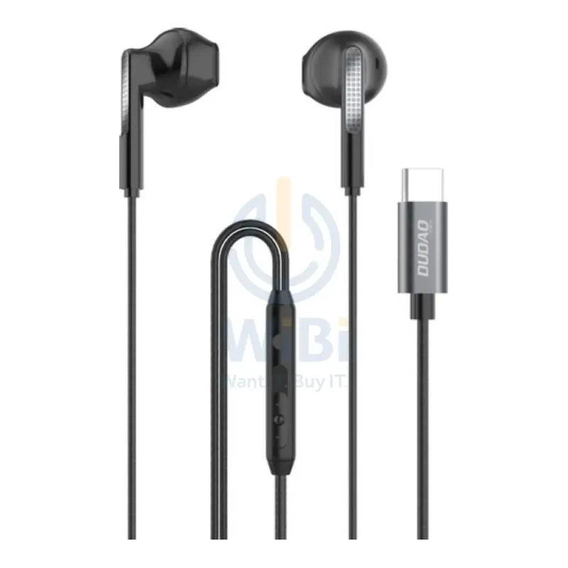 DUDAO X3Pro Earphone - USB-C / Wired / Black