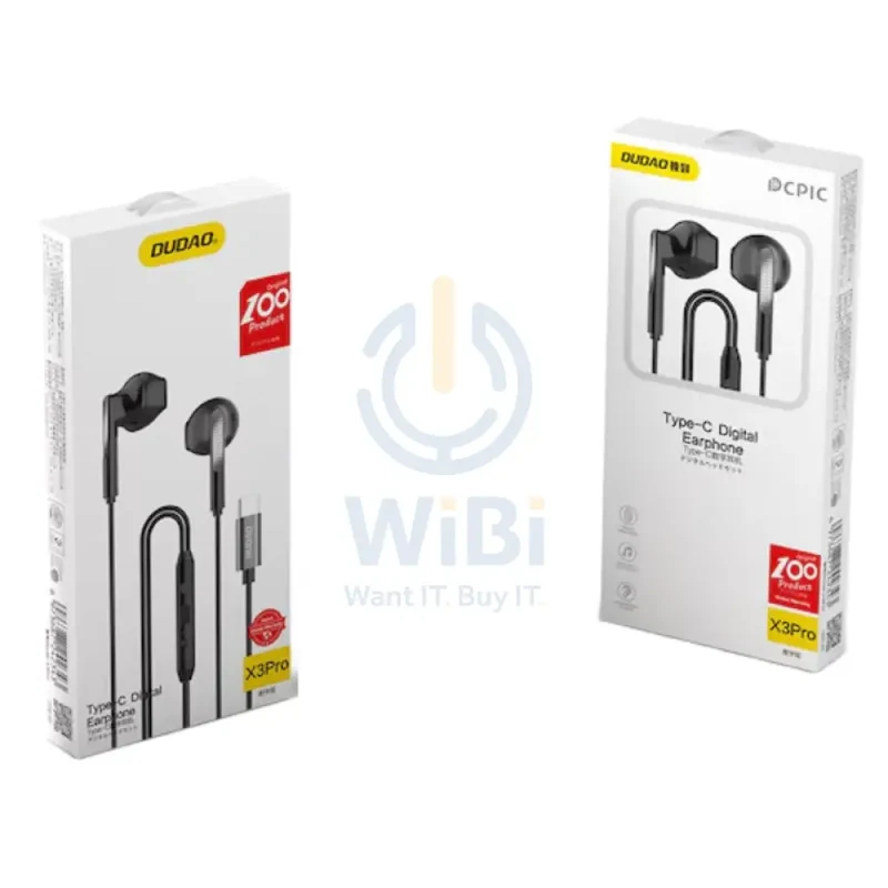 DUDAO X3Pro Earphone - USB-C / Wired / Black