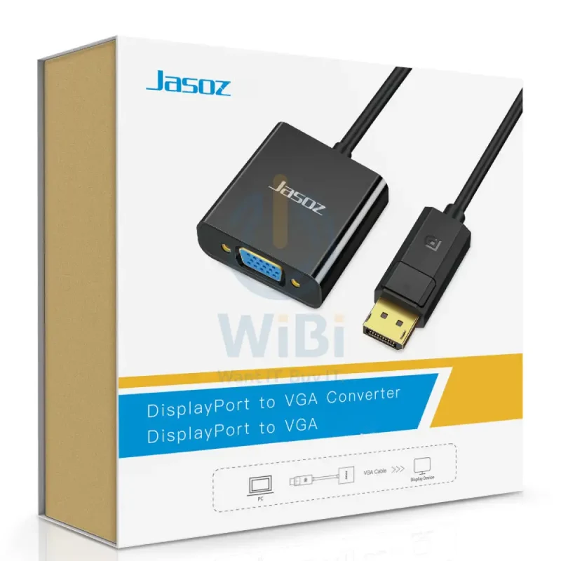 محول جاسوز G105 من ديسبلاي بورت إلى VGA - أسود