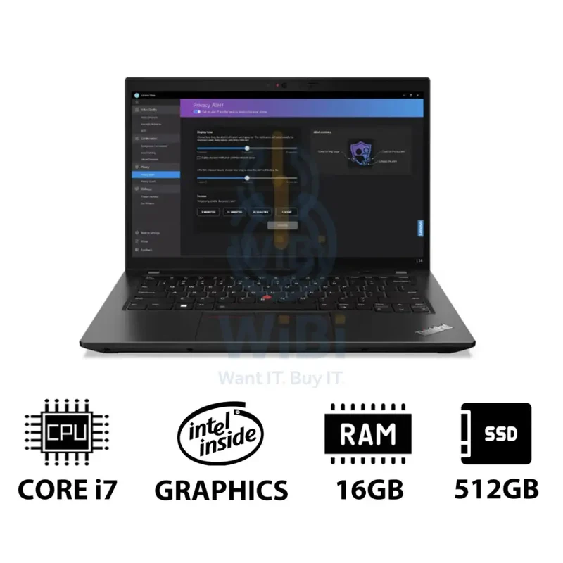 Lenovo ThinkPad L14 Gen 4 - 14.0" FHD Non-Touch / i7 / 16GB / 512GB (NVMe M.2 SSD) / DOS (Without OS) / 3YW / English/Arabic - Laptop