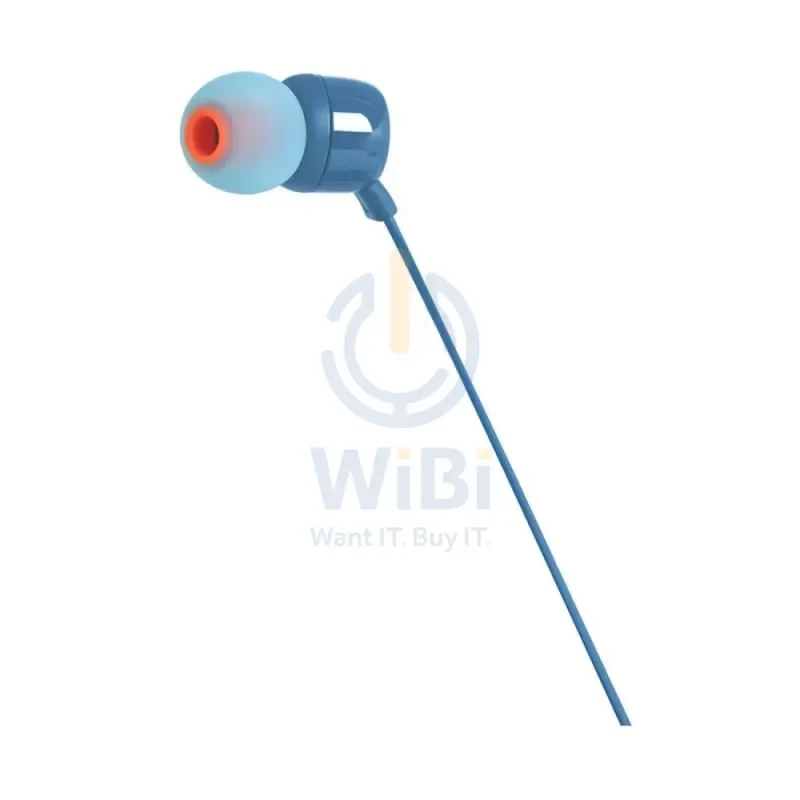 JBL Tune 110 Earphones - 3.5mm / In-ear / Wired / Blue
