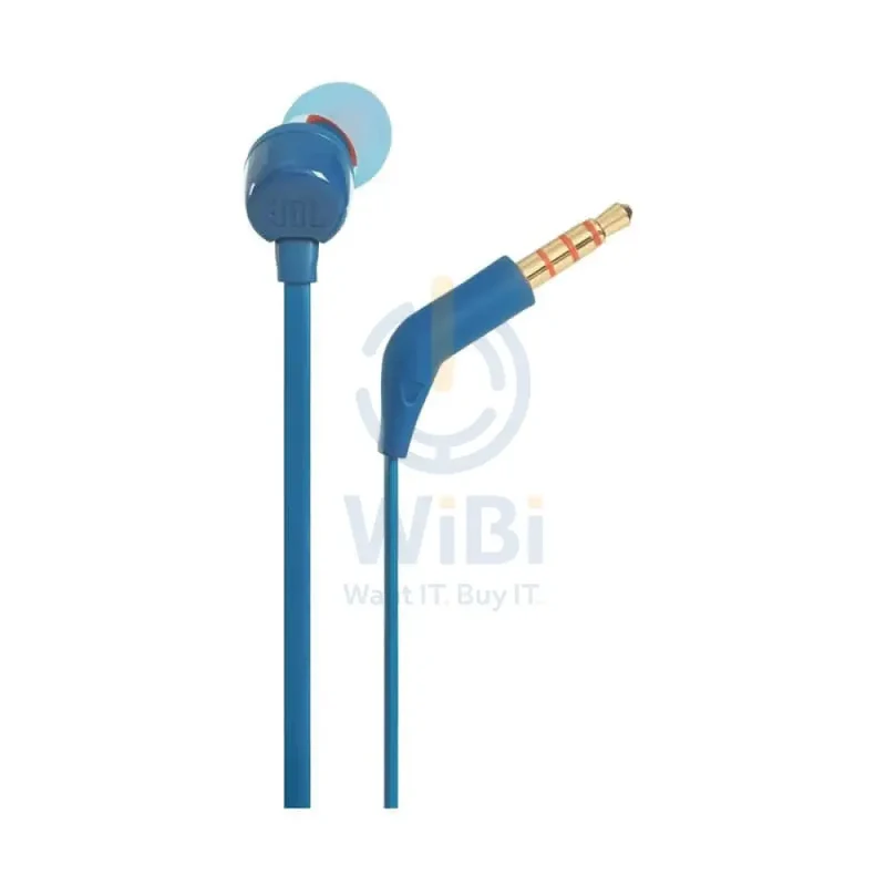 JBL Tune 110 Earphones - 3.5mm / In-ear / Wired / Blue