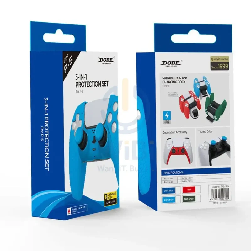 DOBE TPS-1529 P5 3-IN-1 Protection Set - Blue
