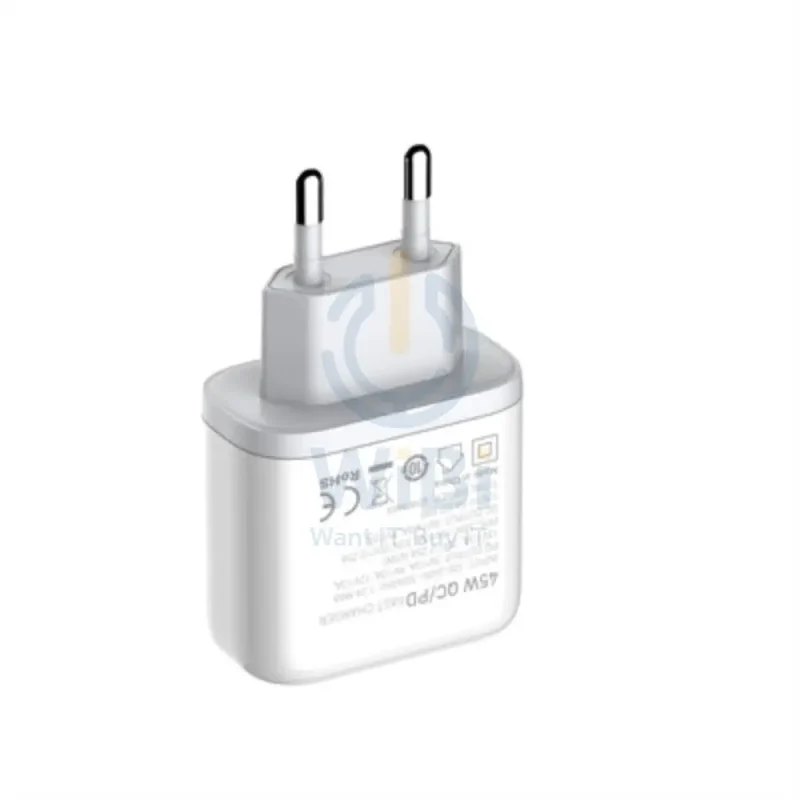 شاحن حائط سريع إل دي إن آي أو A2526C - 45 واط / يو إس بي-A / Type-C / أبيض