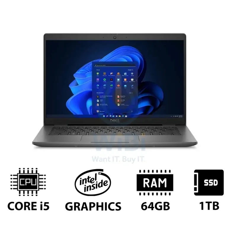Dell Latitude 3440 - 14.0" FHD / i5 / 64GB / 1TB (NVMe M.2 SSD) / Win 11 Pro / 1YW - Laptop