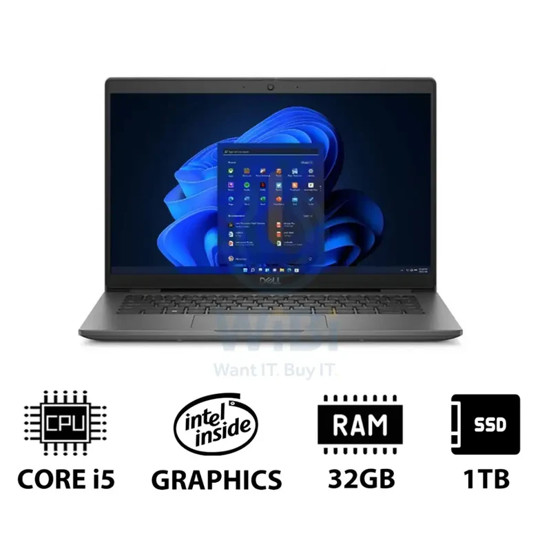 Dell Latitude 3440 - 14.0" FHD / i5 / 32GB / 1TB (NVMe M.2 SSD) / Win 11 Pro / 1YW - Laptop