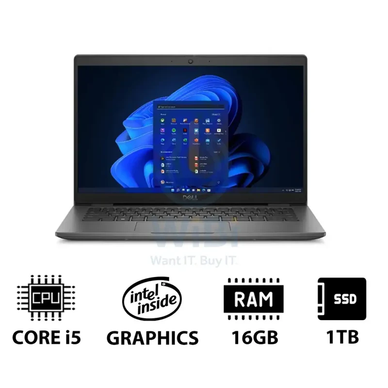 Dell Latitude 3440 - 14.0" FHD / i5 / 16GB / 1TB (NVMe M.2 SSD) / Win 11 Pro / 1YW - Laptop
