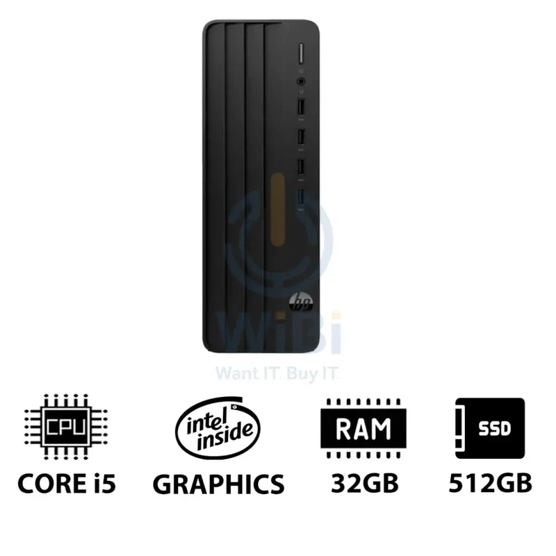 HP Pro 290 G9 (SFF) - i5 / 32GB / 512GB (NVMe M.2 SSD) / DOS (Without OS) / 1YW - Desktop