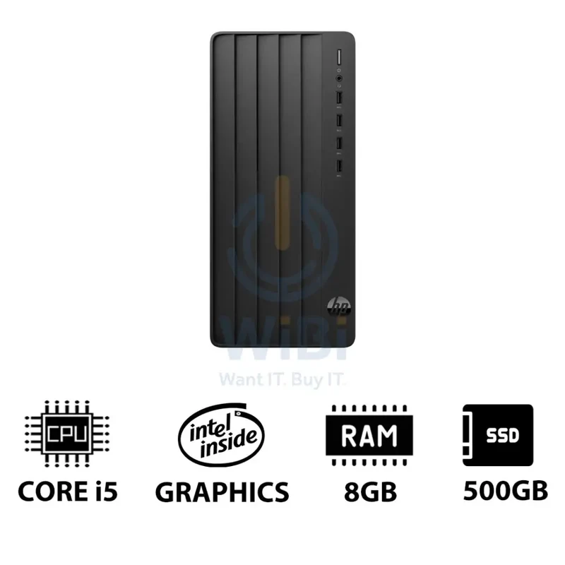 HP Pro Tower 290 G9 - i5 / 8GB / 500GB (NVMe M.2 SSD) / DOS (Without OS) / 1YW - Desktop