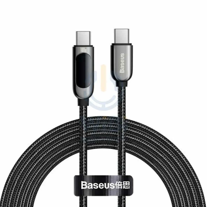 Baseus Display Fast Charging Data Cable Type-C to Type-C - 100W / 1m / Black