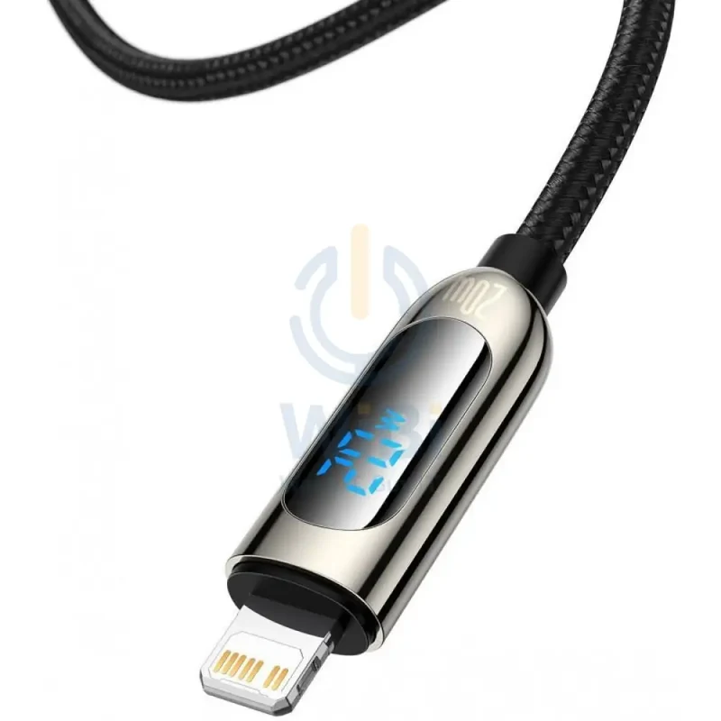 Baseus Display Fast Charging Data Cable Type-C to IP - 20W / 2m / Black