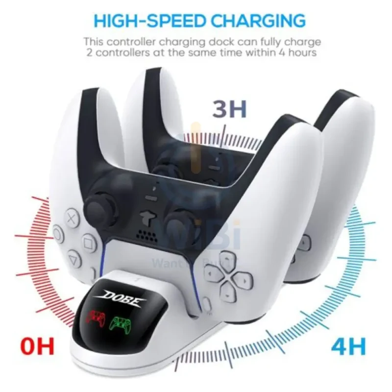 DOBE TP5-0506 Charging Dock For PS5 Wireless Controller Charger - White