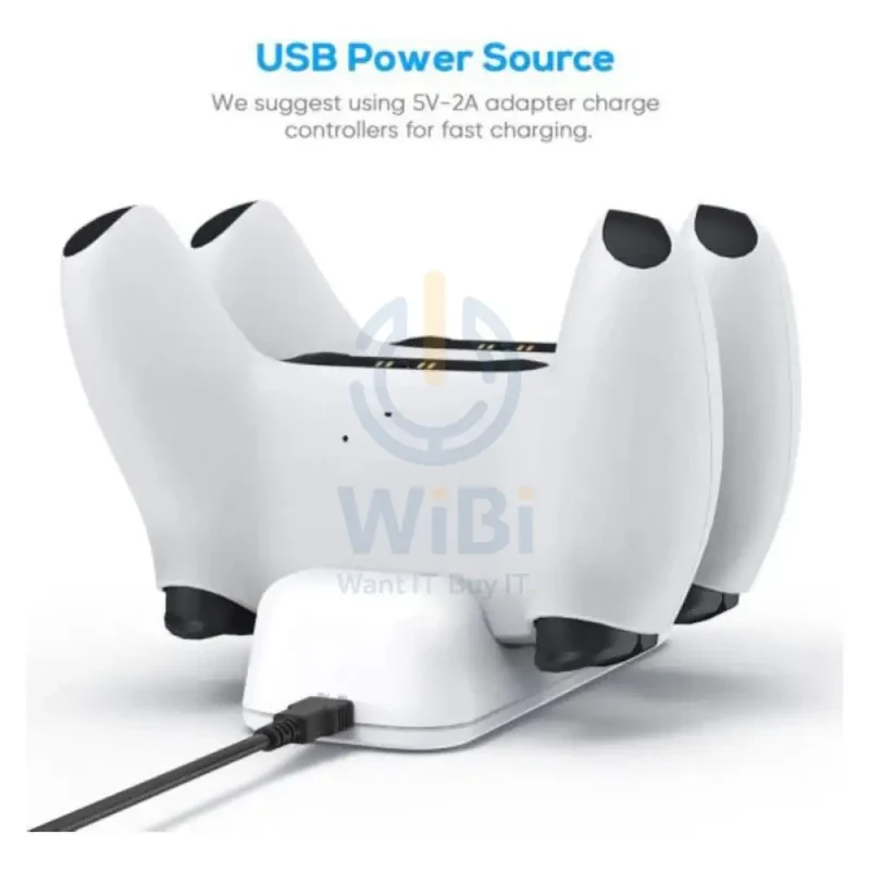 DOBE TP5-0506 Charging Dock For PS5 Wireless Controller Charger - White