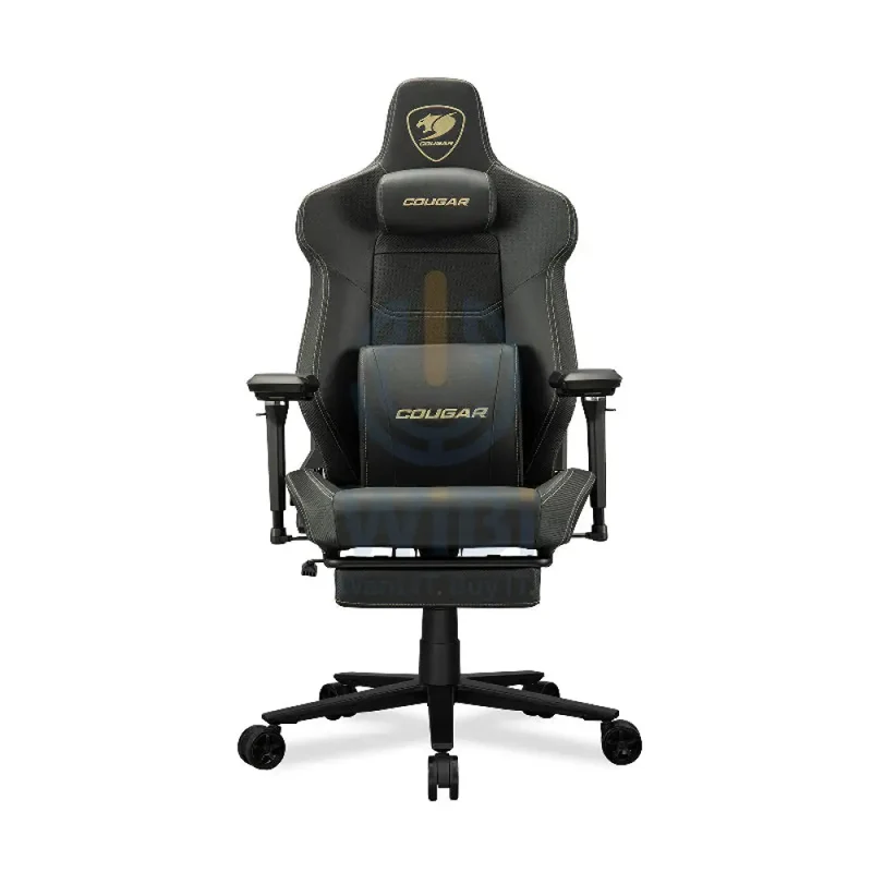 Cougar Armor Evo M Gaming Chair - Breathable Premium PVC Leather / 5D / Black/Gold