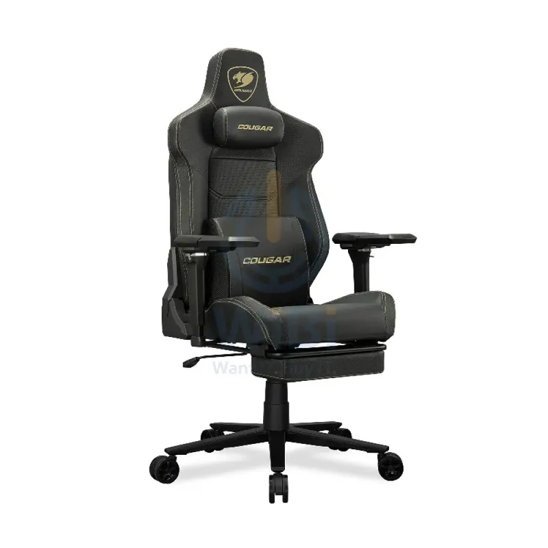 Cougar Armor Evo M Gaming Chair - Breathable Premium PVC Leather / 5D / Black/Gold