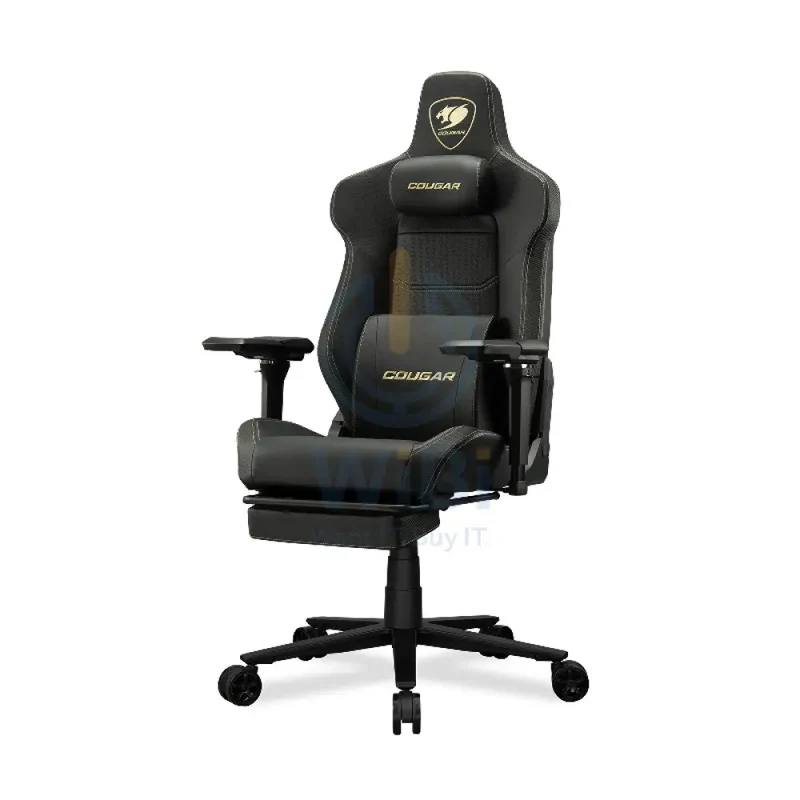 Cougar Armor Evo M Gaming Chair - Breathable Premium PVC Leather / 5D / Black/Gold