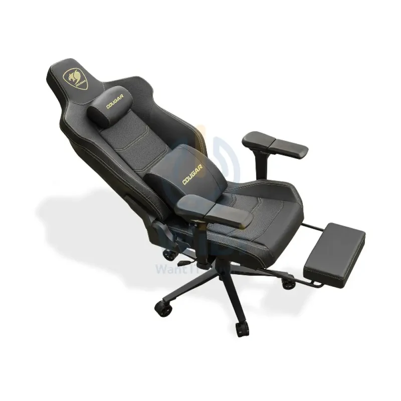 Cougar Armor Evo M Gaming Chair - Breathable Premium PVC Leather / 5D / Black/Gold