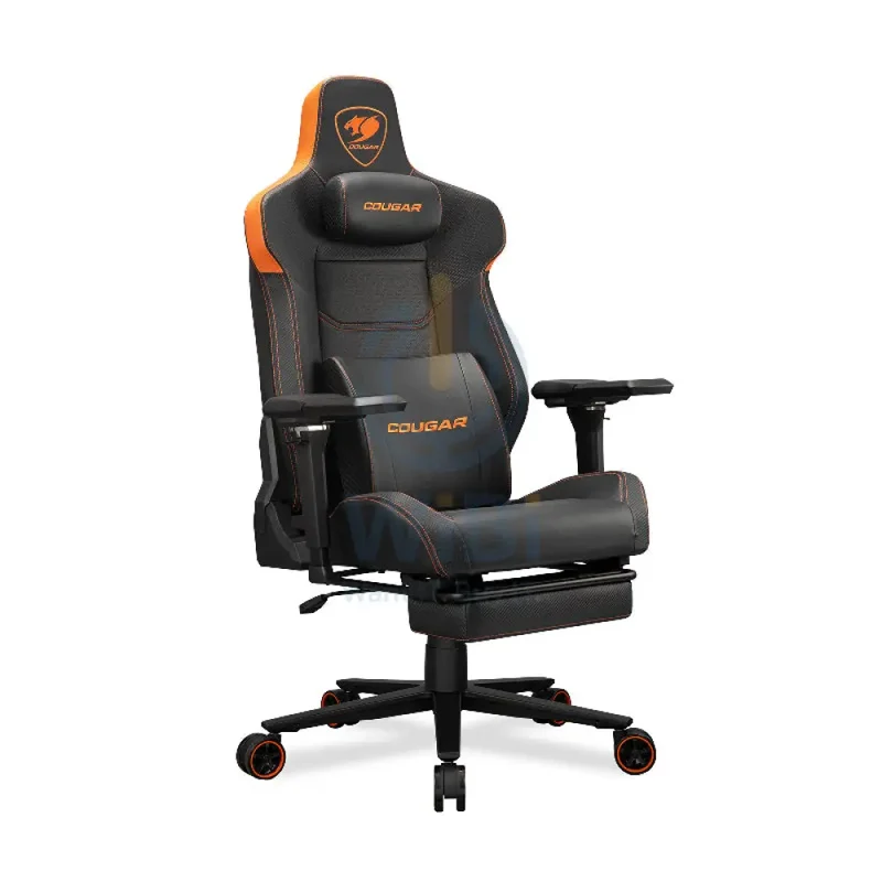Cougar Armor Evo M Gaming Chair - Breathable Premium PVC Leather / 5D / Black/Orange