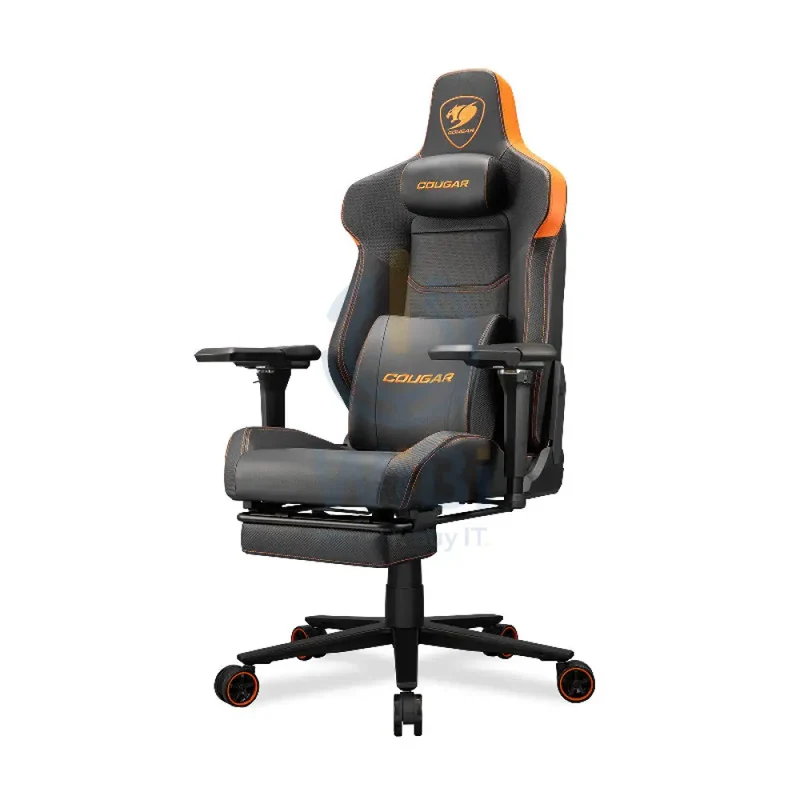 Cougar Armor Evo M Gaming Chair - Breathable Premium PVC Leather / 5D / Black/Orange