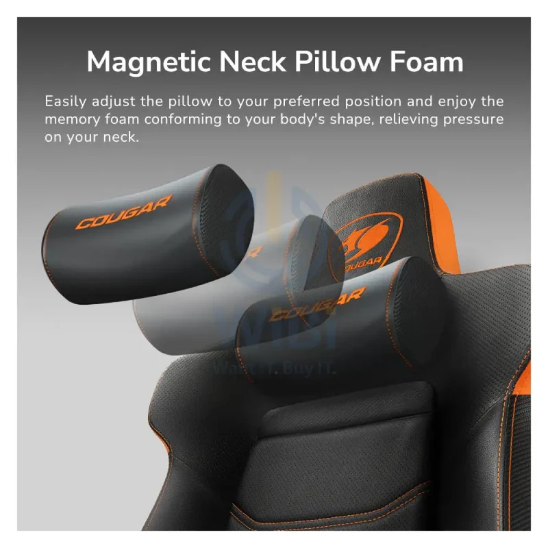 Cougar Armor Evo Gaming Chair - Breathable PVC Leather / 4D / Orange