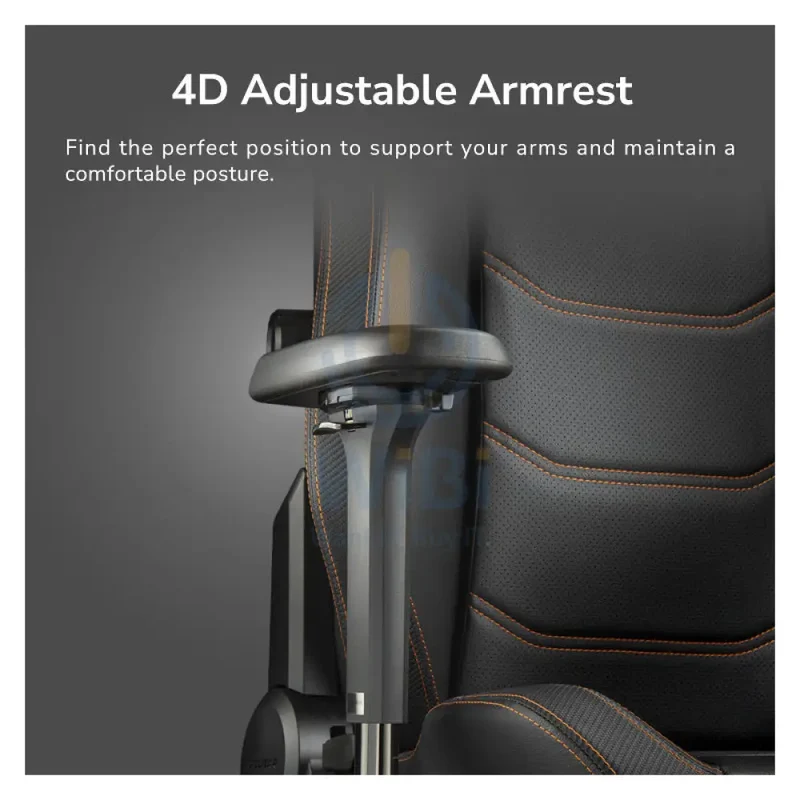 Cougar Armor Evo Gaming Chair - Breathable PVC Leather / 4D / Orange